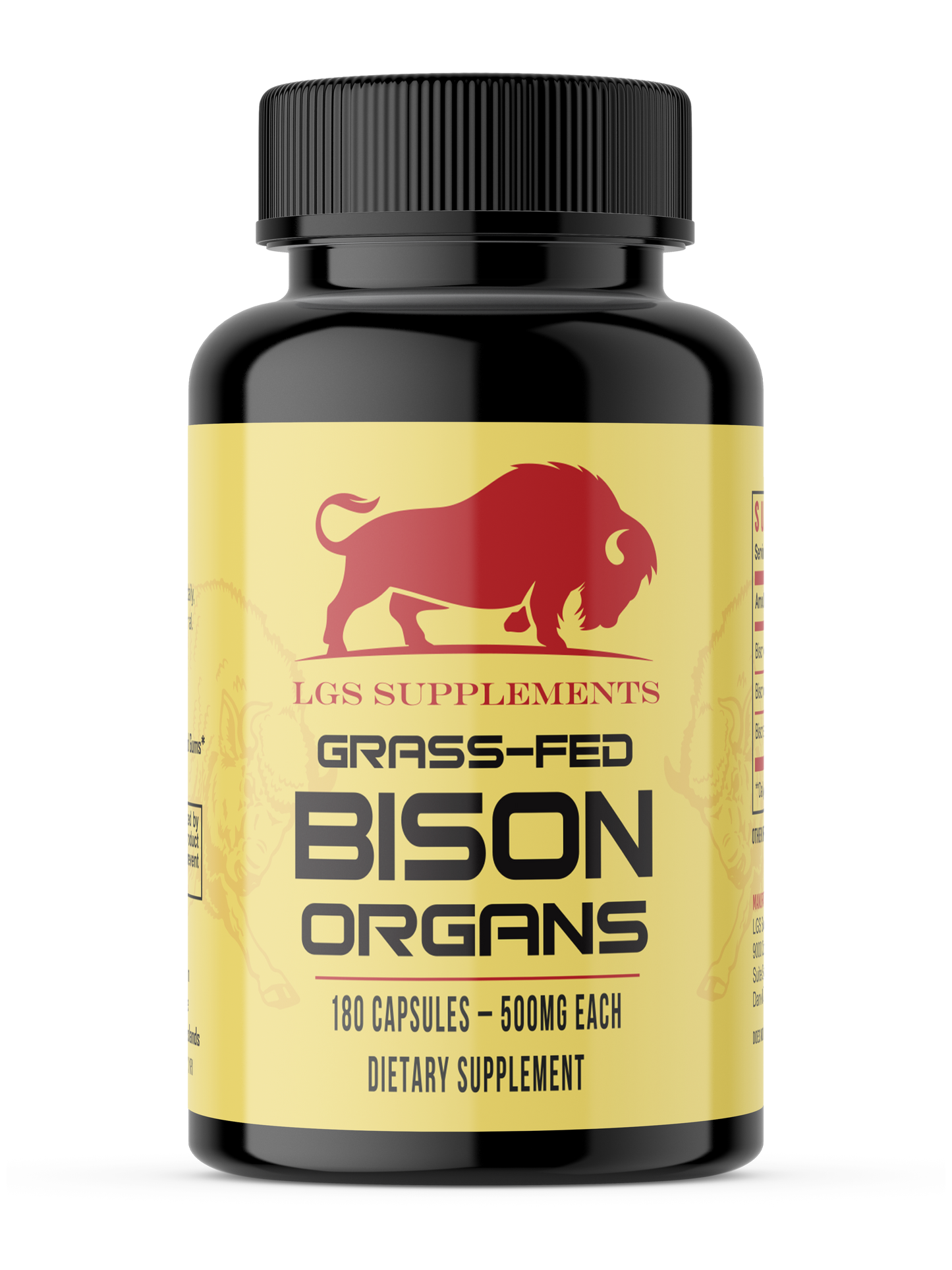 Grass Fed Bison Organs - 3000mg
